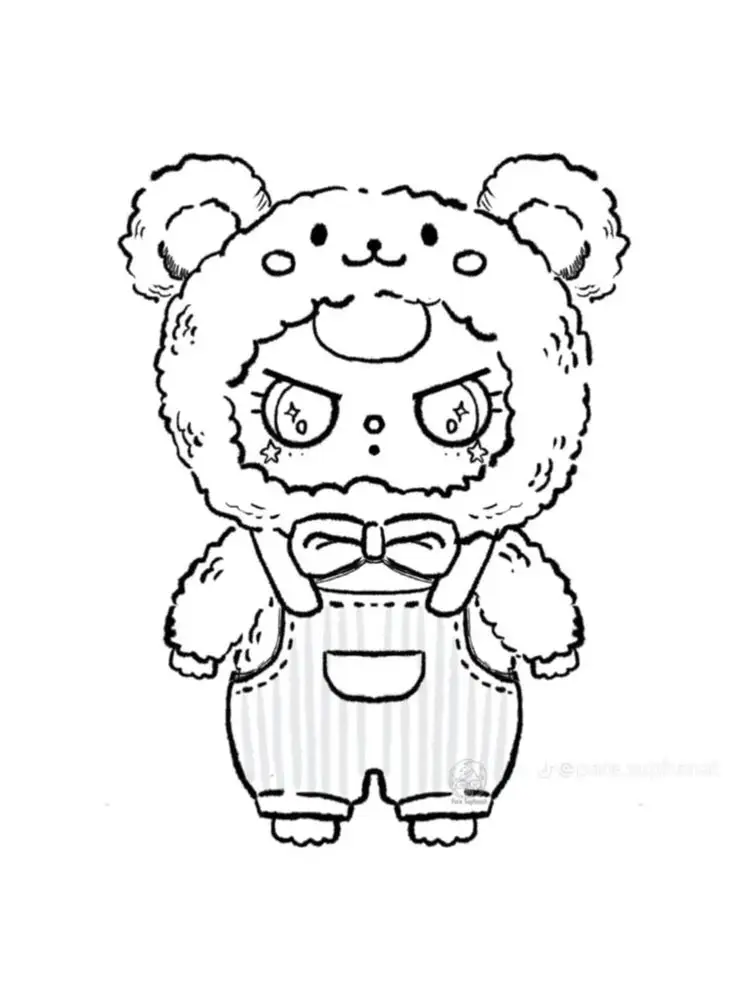 Tranh Tô Màu Anime Cute Đơn Giản Cho Các Bạn Trẻ 67