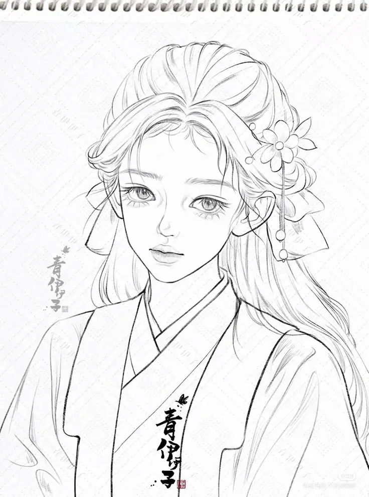 Tranh tô màu anime đẹp nhất cho fans yêu thích 14