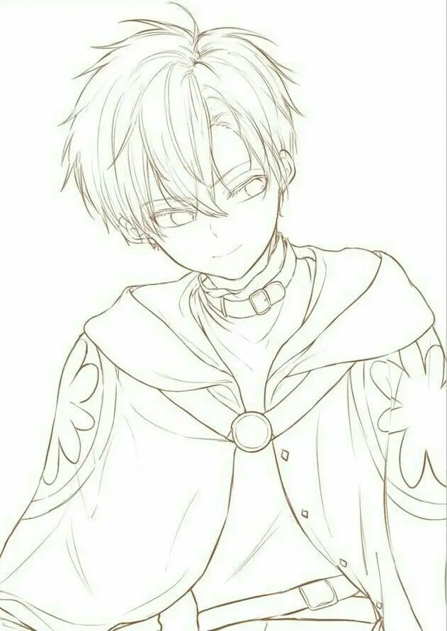 Tranh Tô Màu Anime Nam Ngầu Đầy Phong Cách 13