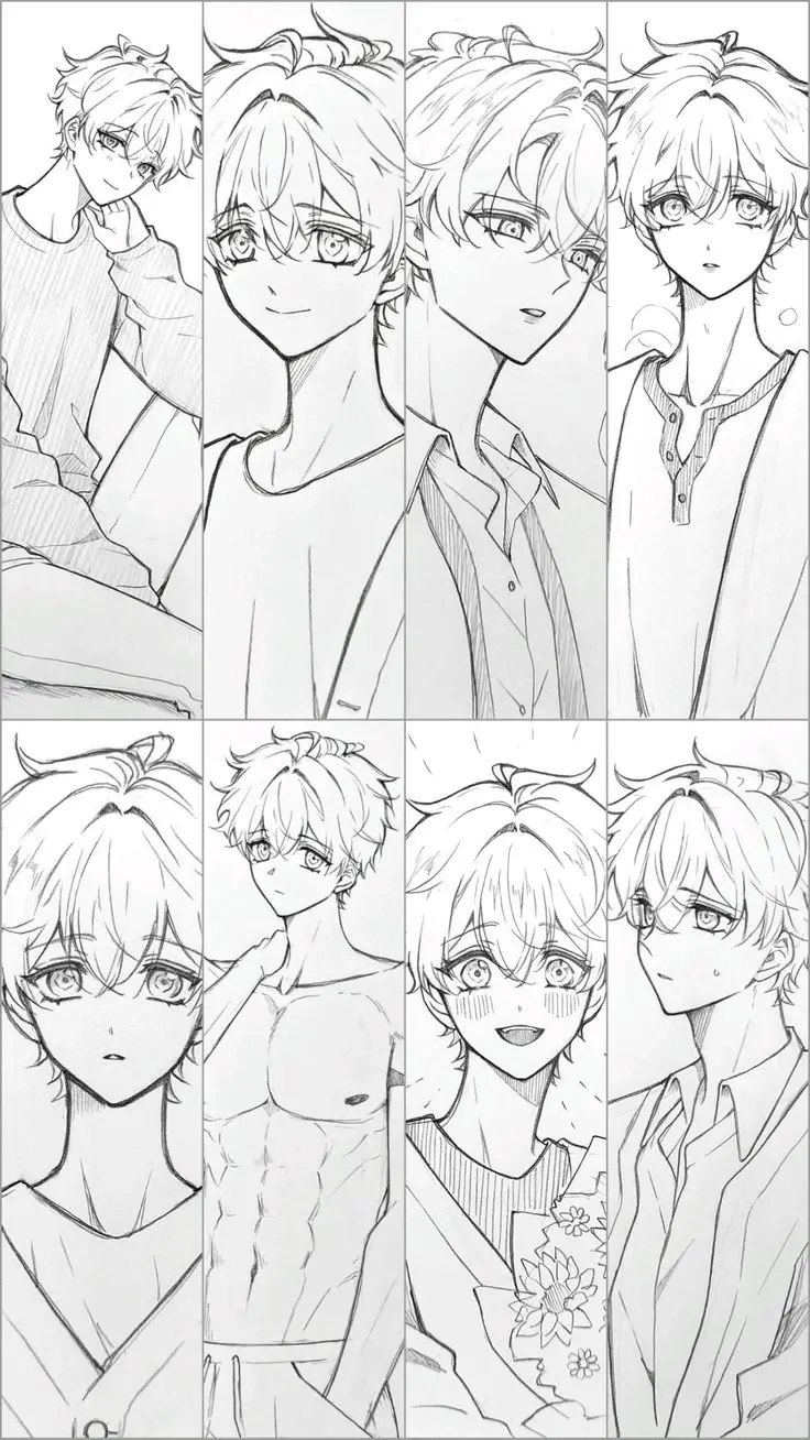 Tranh Tô Màu Anime Nam Ngầu Đầy Phong Cách 42