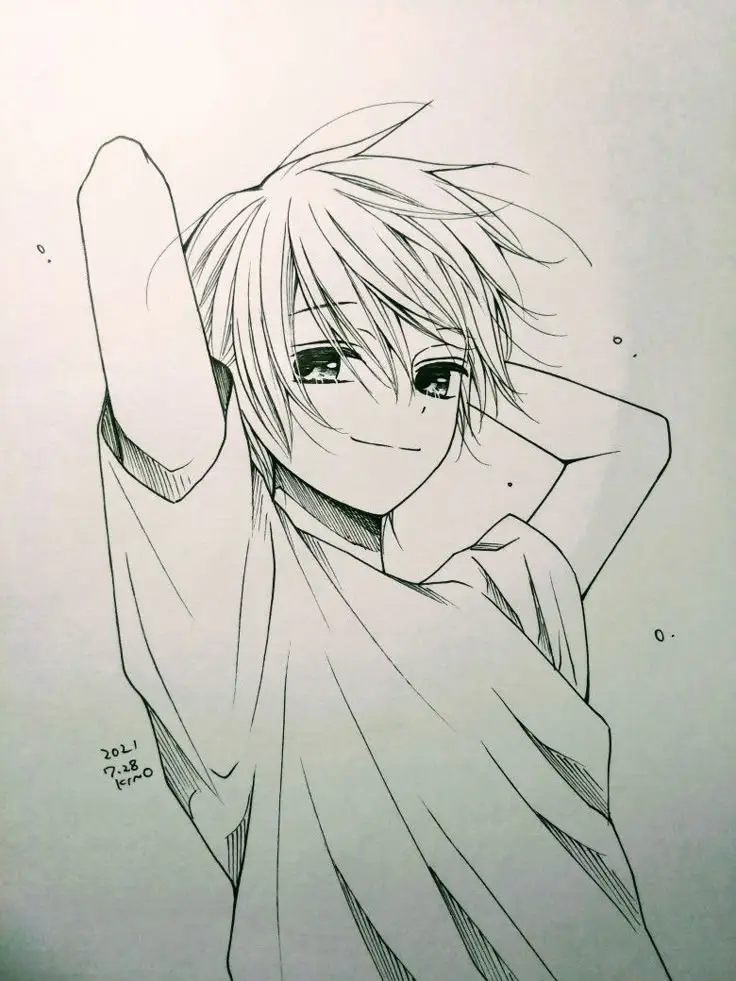 Tranh Tô Màu Anime Nam Ngầu Đầy Phong Cách 43