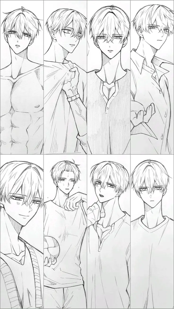 Tranh Tô Màu Anime Nam Ngầu Đầy Phong Cách 50