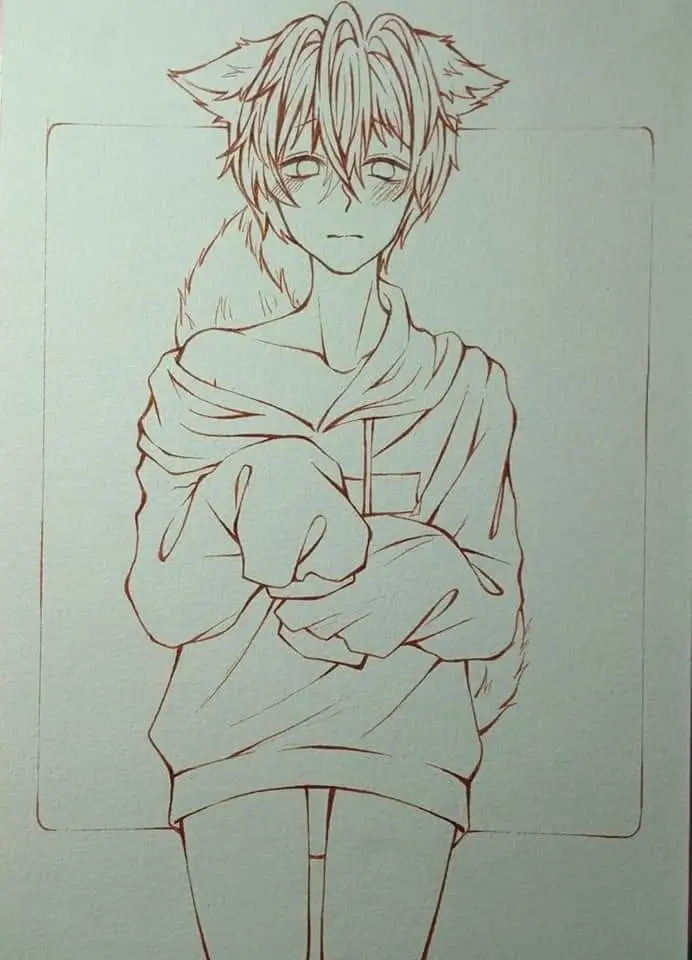 Tranh Tô Màu Anime Nam Ngầu Đầy Phong Cách 55