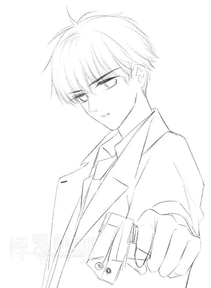 Tranh Tô Màu Anime Nam Ngầu Đầy Phong Cách 58