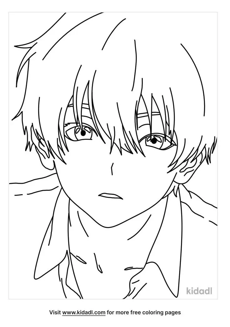 Tranh Tô Màu Anime Nam Ngầu Đầy Phong Cách 63