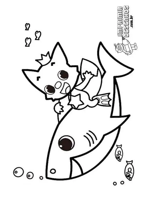 Tranh tô màu Baby Shark – Hình ảnh vui tươi cho bé yêu 9