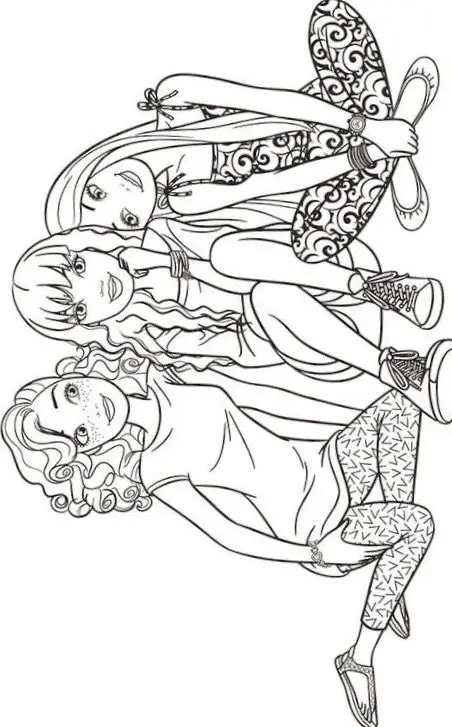 Tranh Tô Màu Bạn Gái - Những Hình Ảnh Đáng Yêu Để Tô 29