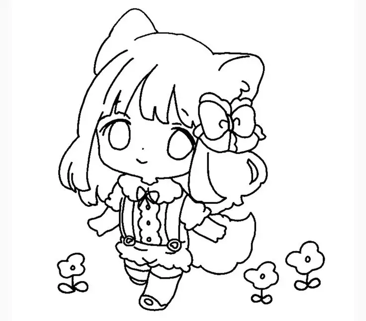 Tranh Tô Màu Bạn Gái - Những Hình Ảnh Đáng Yêu Để Tô 32