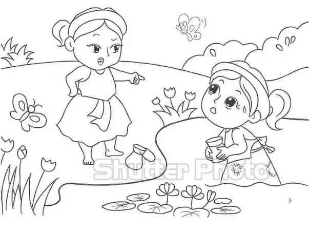 Tranh Tô Màu Bạn Gái - Những Hình Ảnh Đáng Yêu Để Tô 38