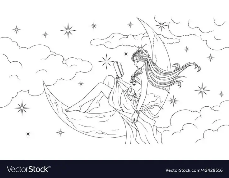 Tranh Tô Màu Bạn Gái - Những Hình Ảnh Đáng Yêu Để Tô 48