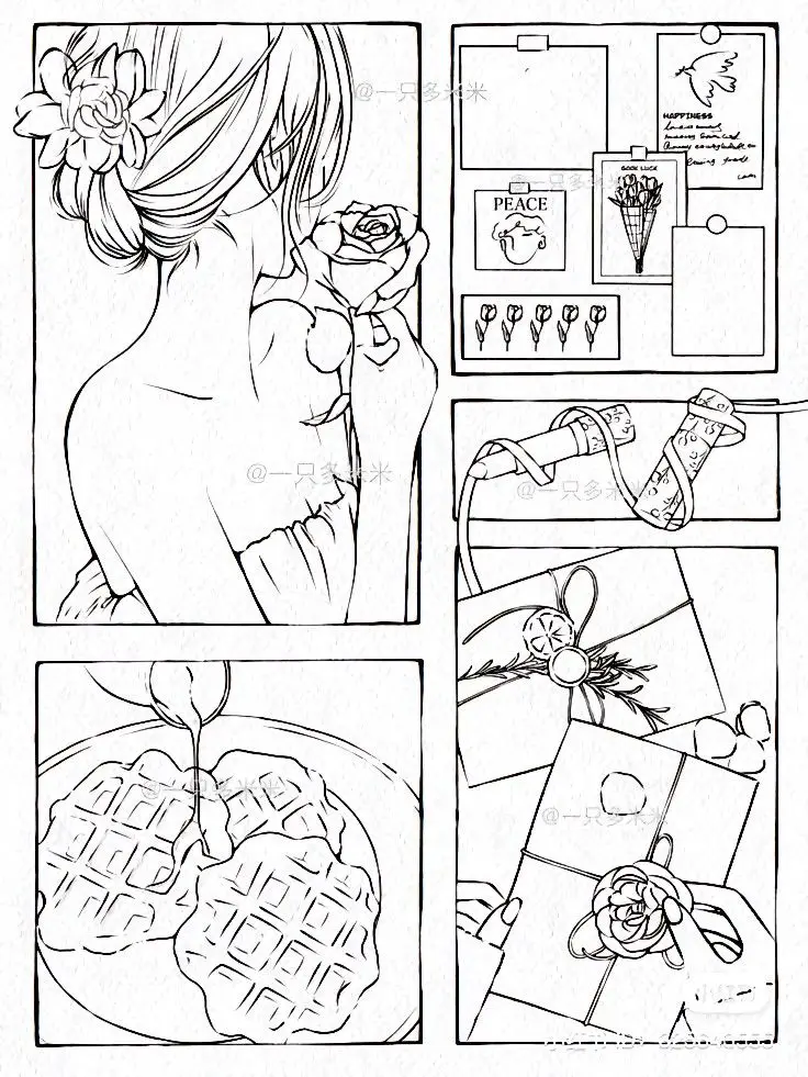 Tranh Tô Màu Bạn Gái - Những Hình Ảnh Đáng Yêu Để Tô 51