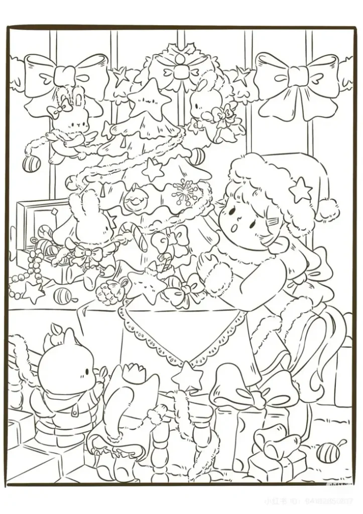 Tranh Tô Màu Bạn Gái - Những Hình Ảnh Đáng Yêu Để Tô 57