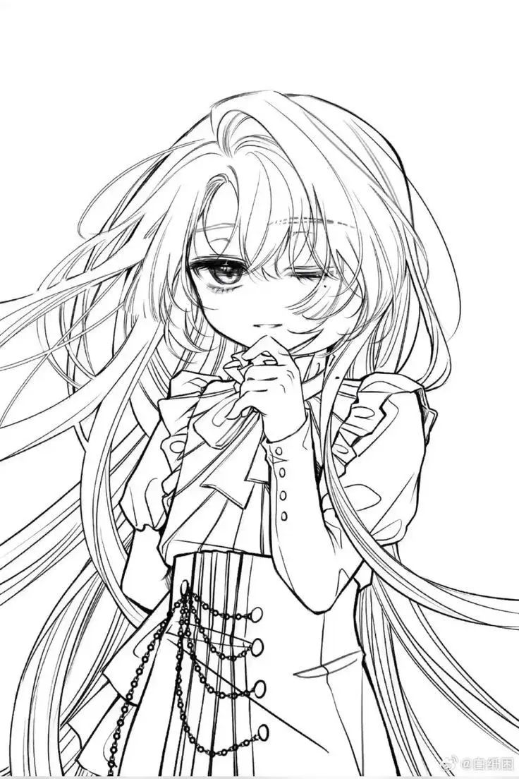 Tranh Tô Màu Bạn Gái - Những Hình Ảnh Đáng Yêu Để Tô 61