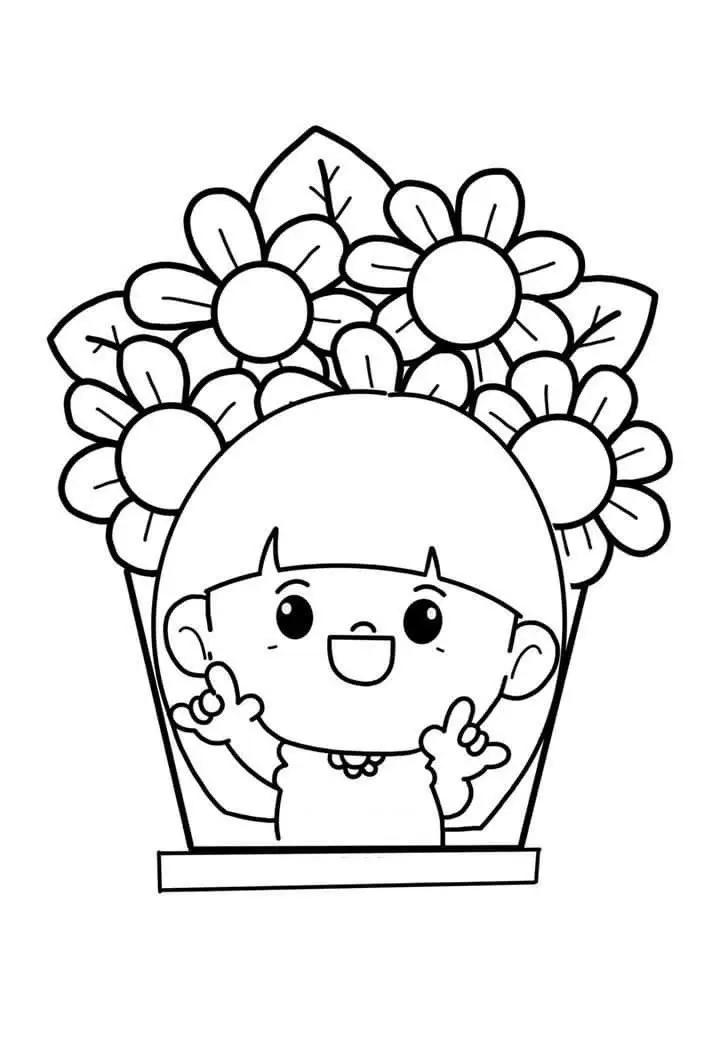 Tranh Tô Màu Bạn Gái - Những Hình Ảnh Đáng Yêu Để Tô 68