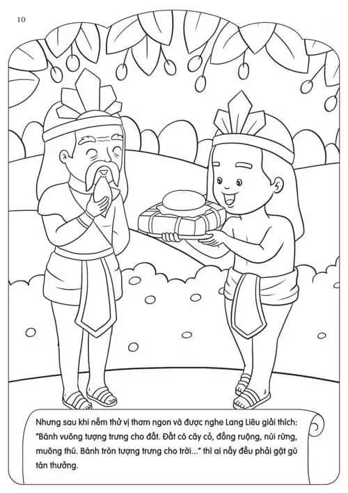 Tranh tô màu bánh chưng - Hướng dẫn tô màu truyền thống Tết 2