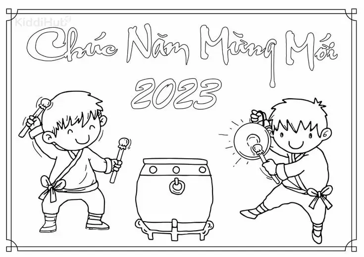 Tranh tô màu bánh chưng - Hướng dẫn tô màu truyền thống Tết 11