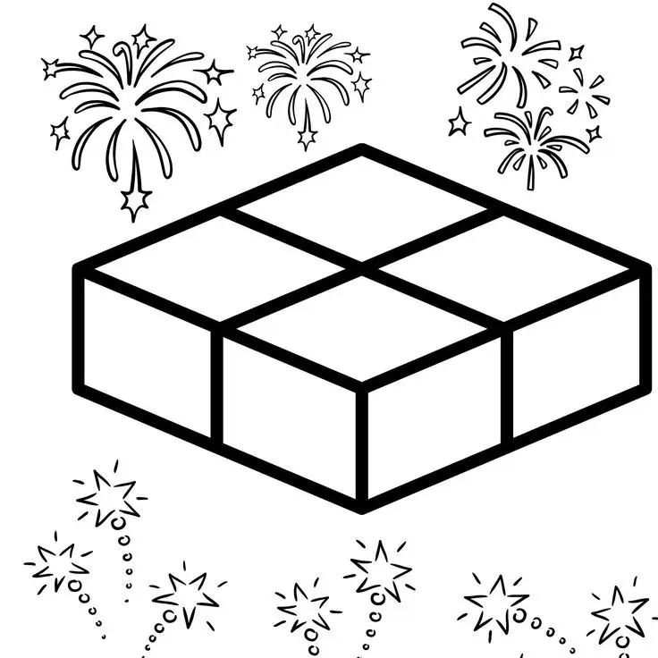 Tranh tô màu bánh chưng - Hướng dẫn tô màu truyền thống Tết 12