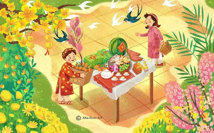 Tranh tô màu bánh chưng - Hướng dẫn tô màu truyền thống Tết 36