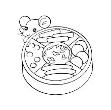 Tranh tô màu bánh chưng - Hướng dẫn tô màu truyền thống Tết 43