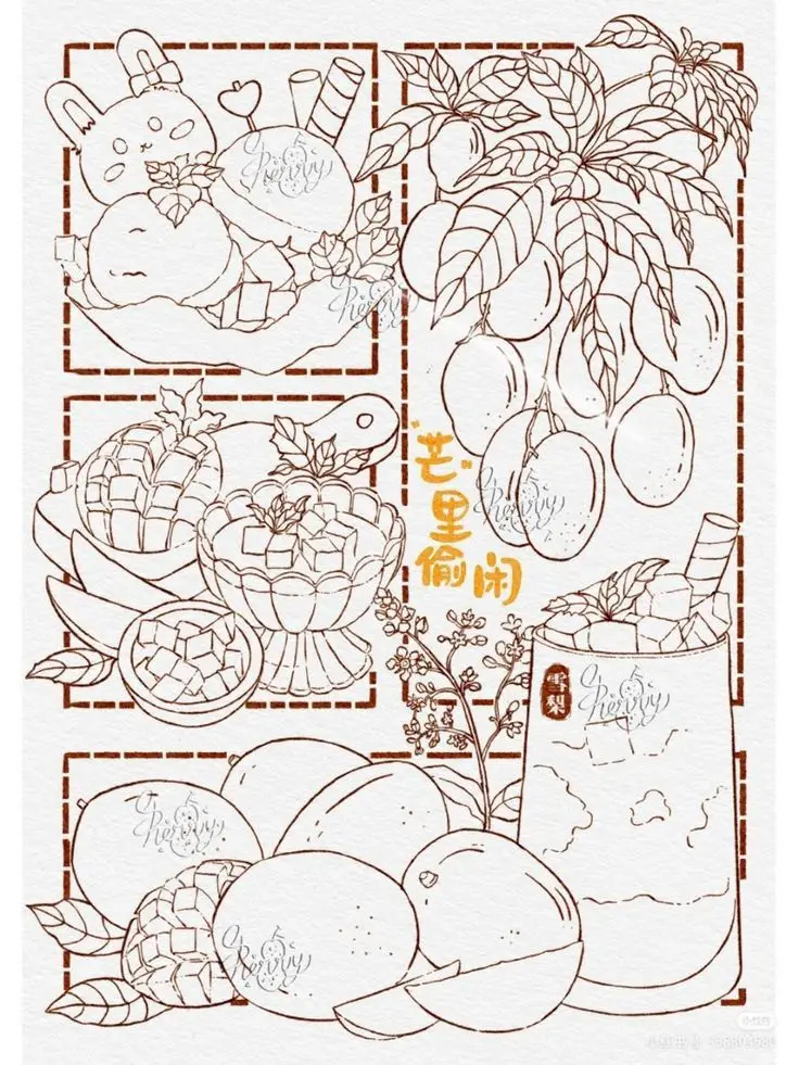 Tranh tô màu bánh kem: Hình ảnh ngọt ngào cho các bé 22