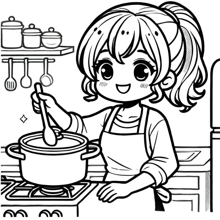 Tranh tô màu bánh kem: Hình ảnh ngọt ngào cho các bé 40