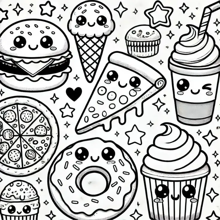 Tranh tô màu bánh kem: Hình ảnh ngọt ngào cho các bé 46