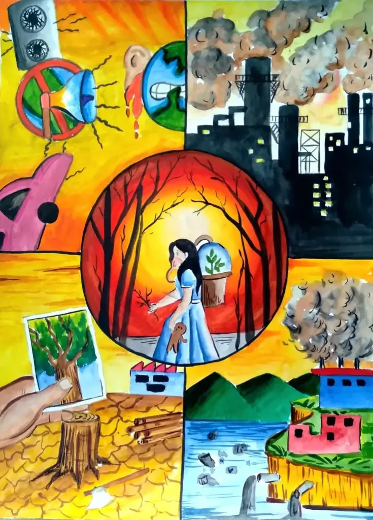 Tranh Tô Màu Bảo Vệ Trái Đất - Hình Ảnh Giúp Trẻ Em Nhận Thức 33