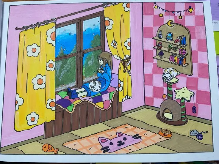 Tranh Tô Màu Bình Yên - Những Hình Ảnh Giúp Giảm Stress 63