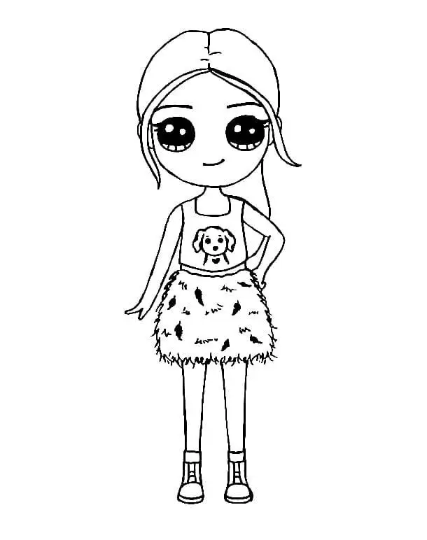 Tranh tô màu blackpink chibi cute cho fan hâm mộ 30