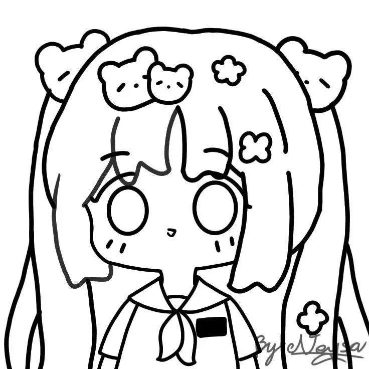Tranh tô màu blackpink chibi cute cho fan hâm mộ 33