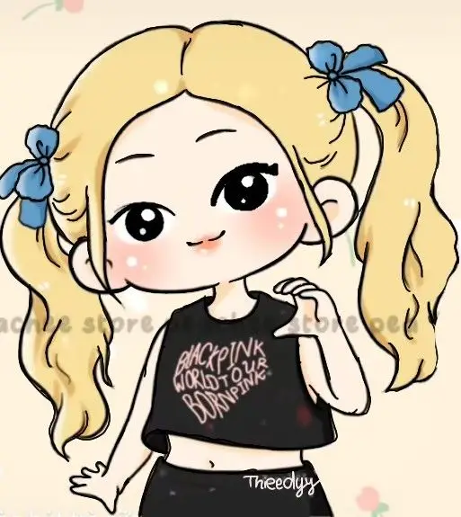 Tranh tô màu blackpink chibi cute cho fan hâm mộ 41
