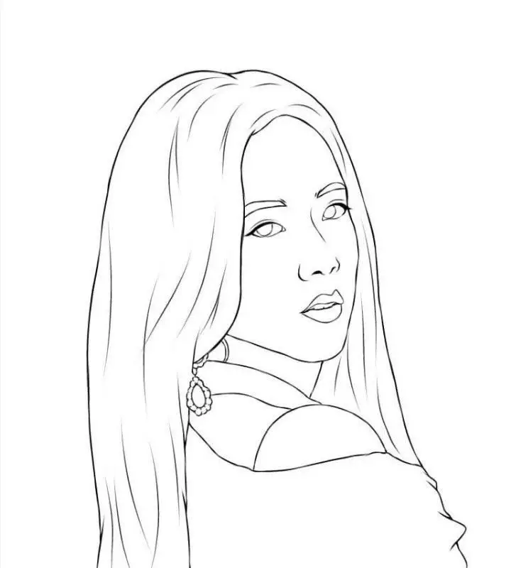 Tranh tô màu blackpink chibi cute cho fan hâm mộ 42