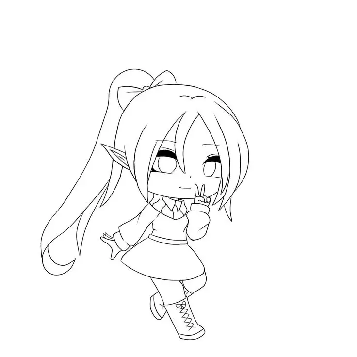 Tranh tô màu blackpink chibi cute cho fan hâm mộ 64