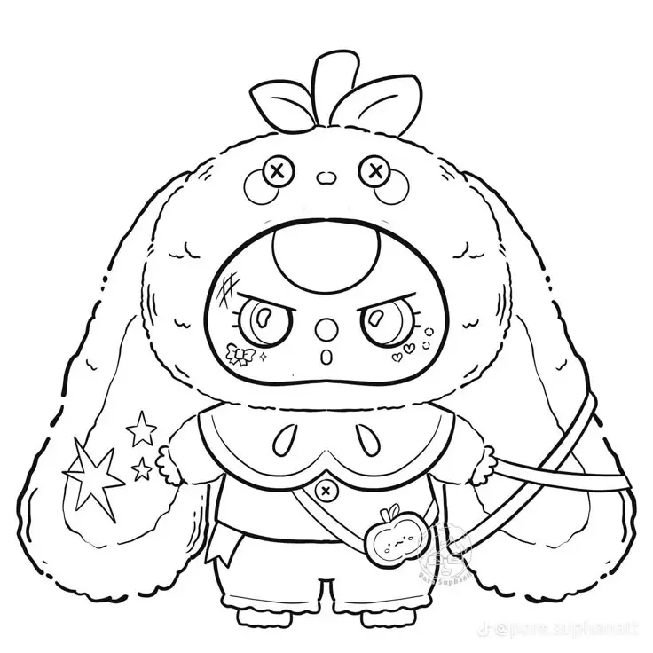 Tranh Tô Màu Búp Bê Giấy Chibi - Khám Phá Thế Giới Màu Sắc 43