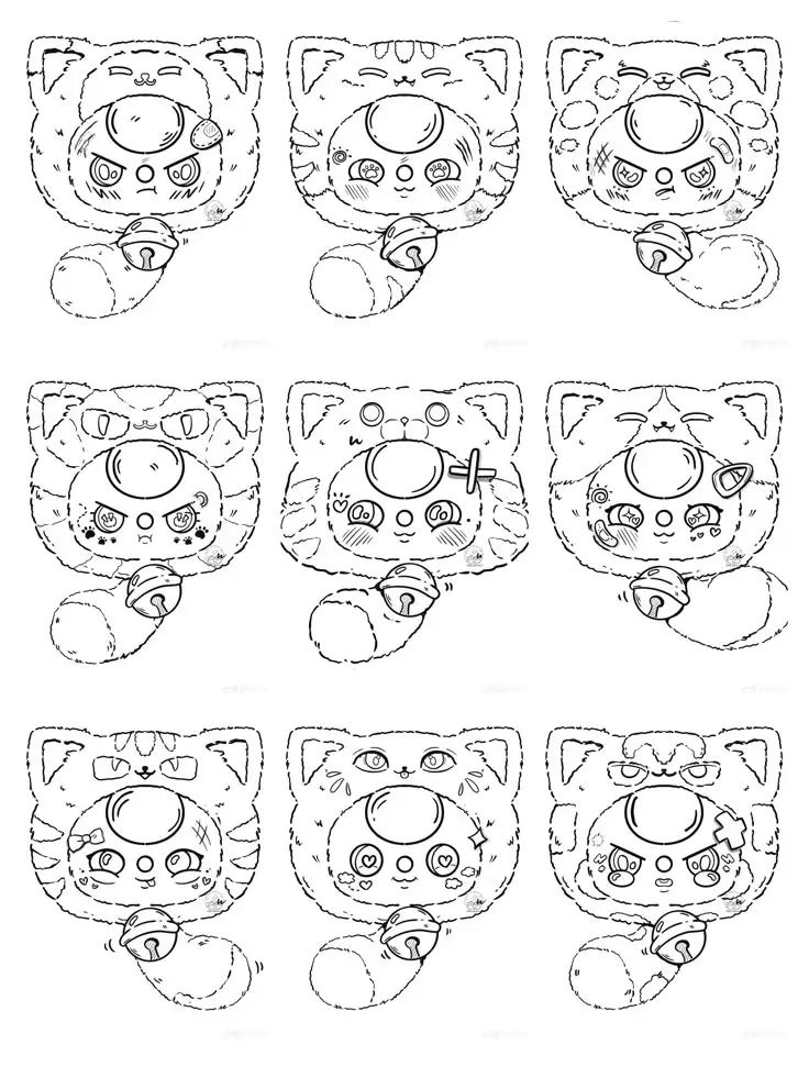 Búp bê giấy cute – Tranh tô màu cho bé thoả sức sáng tạo 9