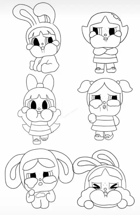 Búp bê giấy cute – Tranh tô màu cho bé thoả sức sáng tạo 17