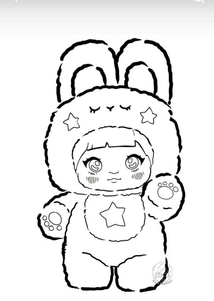 Búp bê giấy cute – Tranh tô màu cho bé thoả sức sáng tạo 70