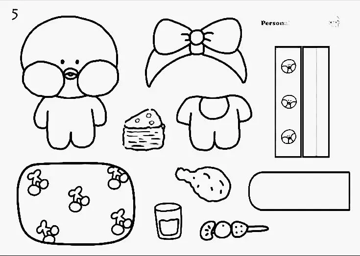 Búp bê giấy cute – Tranh tô màu cho bé thoả sức sáng tạo 71