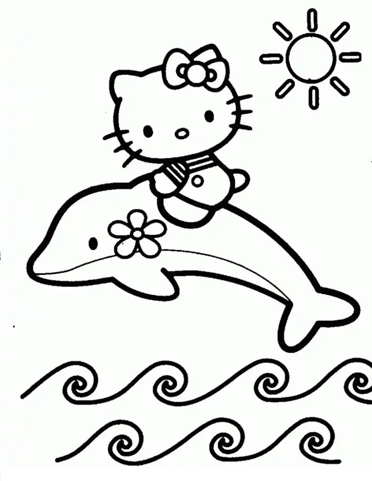 Tranh tô màu cá heo - Khám phá đại dương với sắc màu phong phú 41