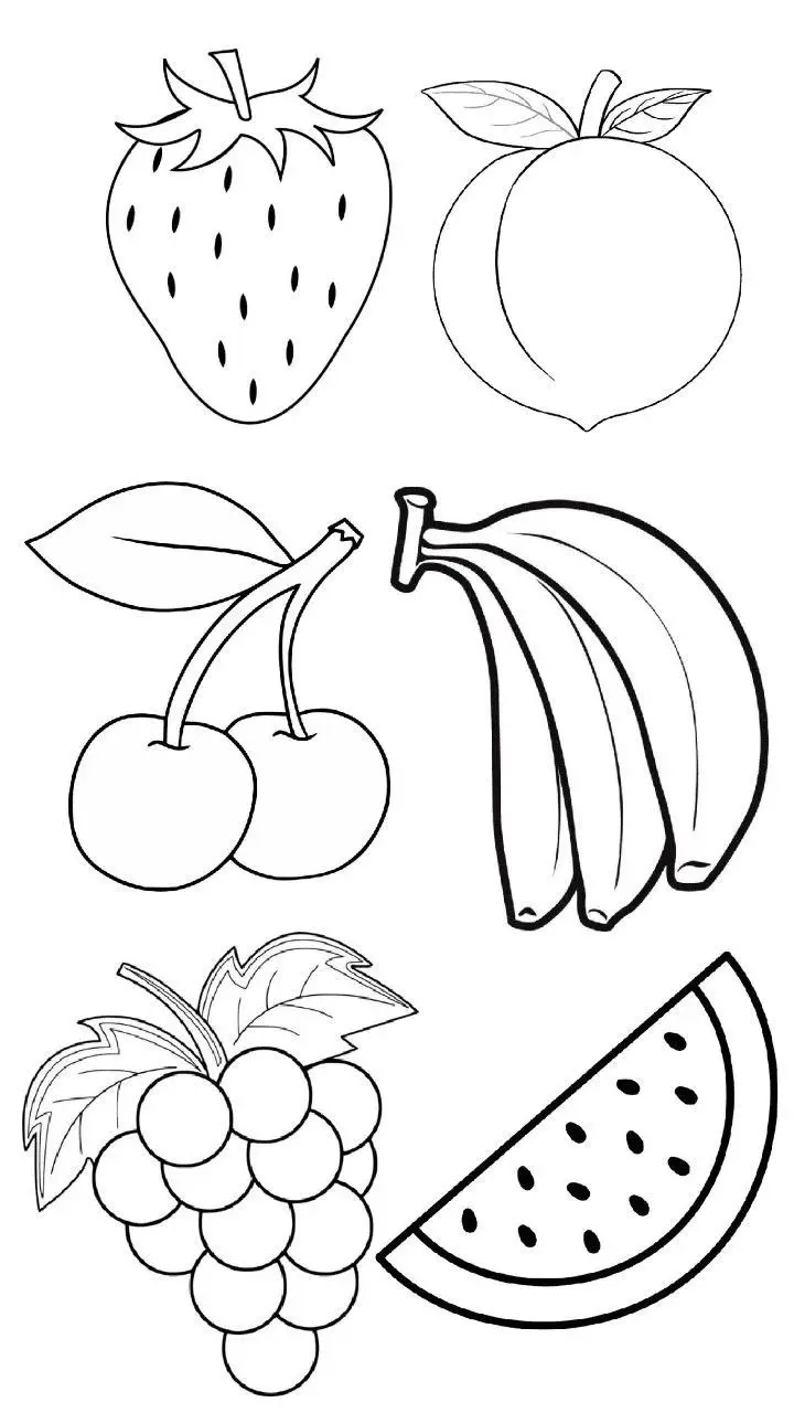 Tranh Tô Màu Các Loại Quả - Khám Phá Thế Giới Màu Sắc 1