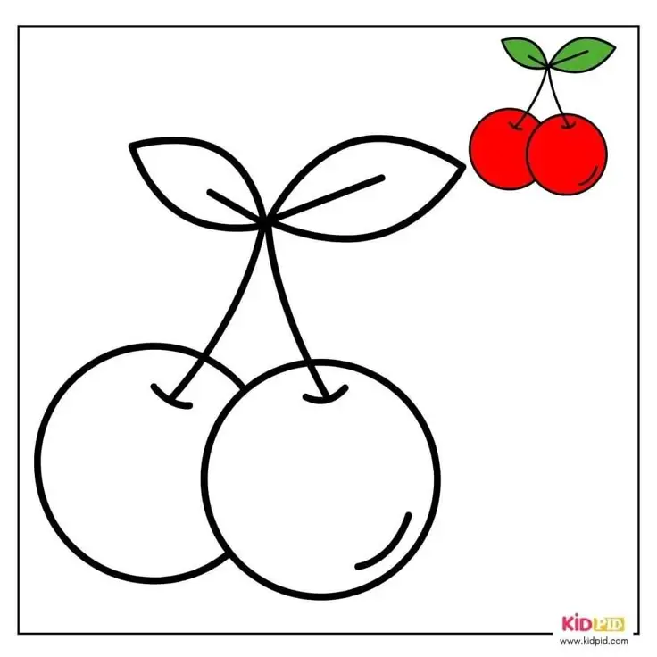 Tranh Tô Màu Các Loại Quả - Khám Phá Thế Giới Màu Sắc 5
