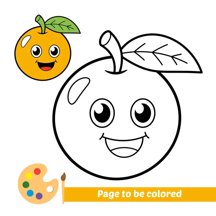 Tranh Tô Màu Các Loại Quả - Khám Phá Thế Giới Màu Sắc 17