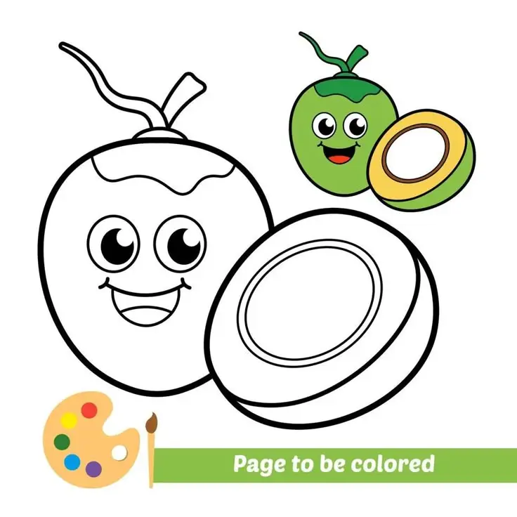 Tranh Tô Màu Các Loại Quả - Khám Phá Thế Giới Màu Sắc 28