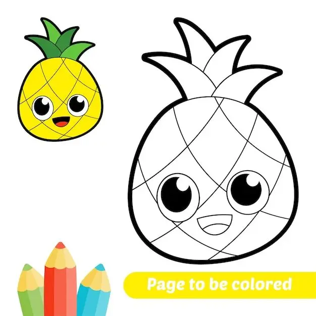 Tranh Tô Màu Các Loại Quả - Khám Phá Thế Giới Màu Sắc 55