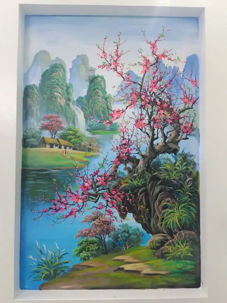 Tranh tô màu cành hoa mai - Tô màu đón Tết Nguyên Đán 31