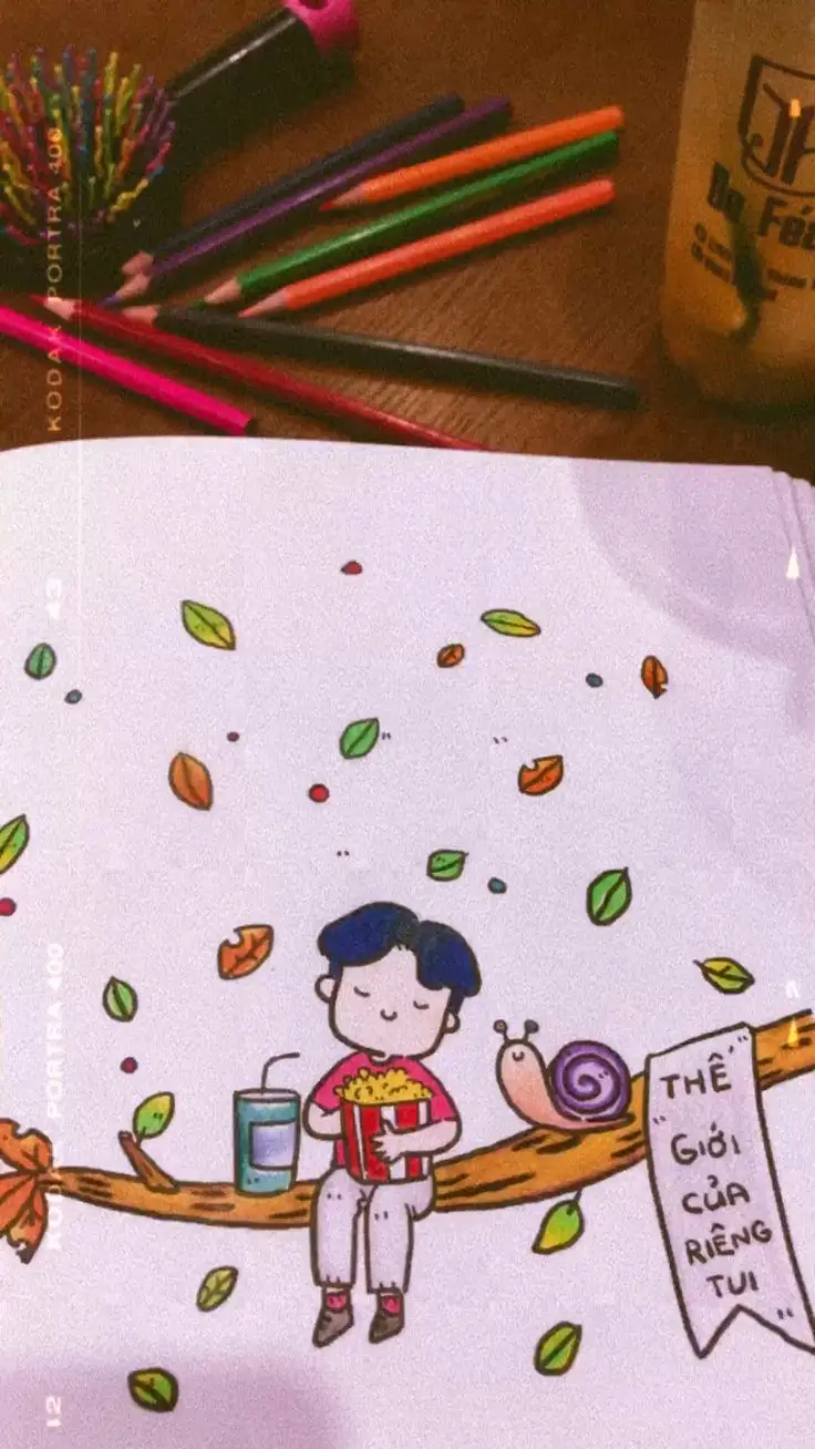 Tranh tô màu cành hoa mai - Tô màu đón Tết Nguyên Đán 45