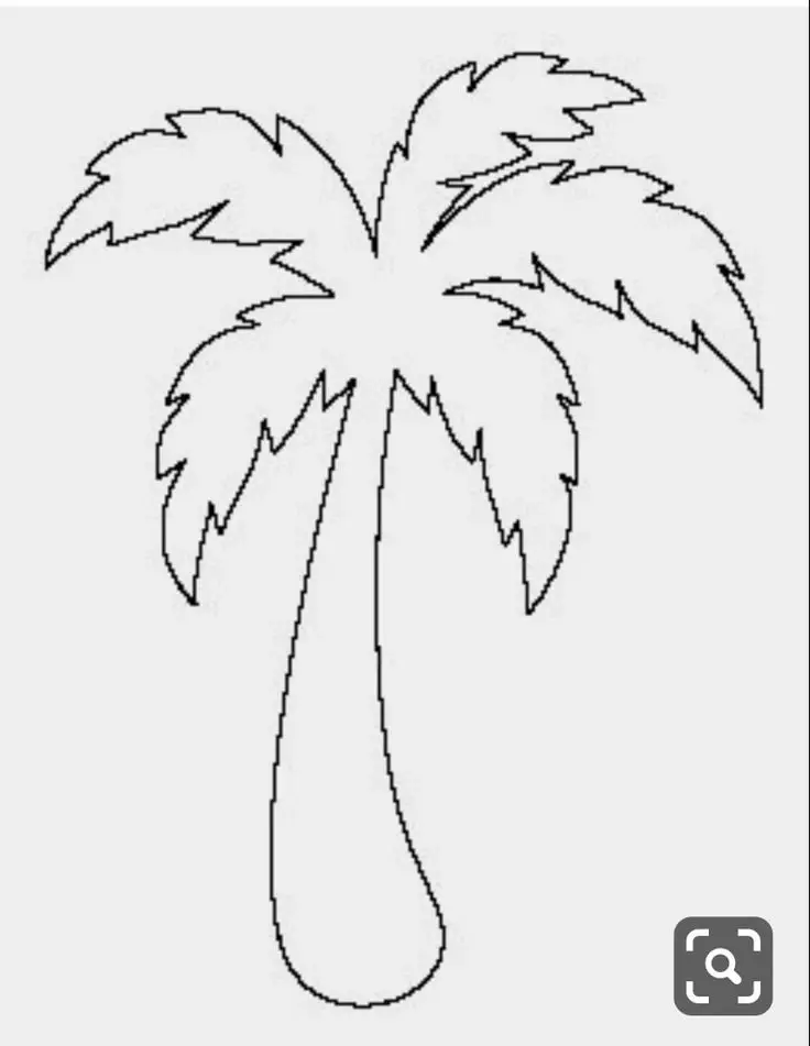 Tranh Tô Màu Cây Dừa Dễ Thương Cho Trẻ Em 31