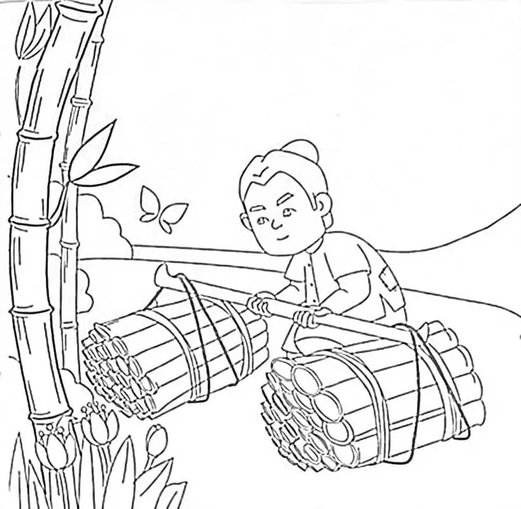 Tranh Tô Màu Cây Dừa Dễ Thương Cho Trẻ Em 38