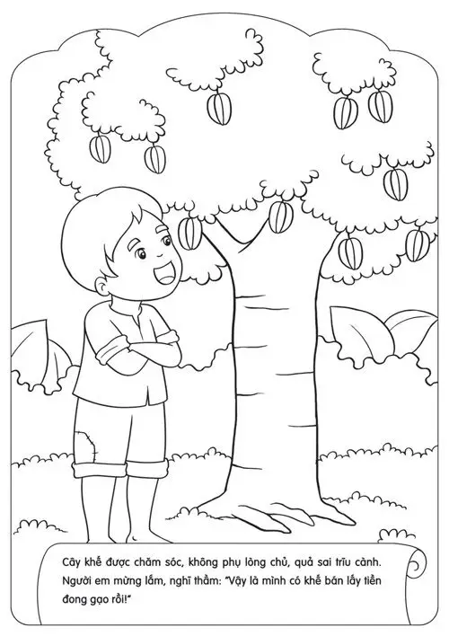 Tranh Tô Màu Cây Dừa Dễ Thương Cho Trẻ Em 58