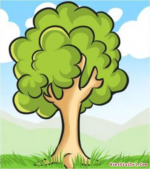 Tranh Tô Màu Cây Xanh Thú Vị Cho Trẻ 9